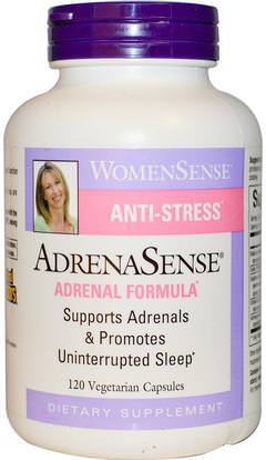 Natural Factors, WomenSense, AdrenaSense, Adrenal Formula, 120 Veggie Caps ,المكملات الغذائية، الكظرية