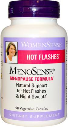 Natural Factors, WomenSense, MenoSense, Menopause Formula, 90 Vegetarian Capsules ,والصحة، والنساء، وانقطاع الطمث