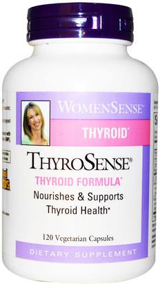 Natural Factors, WomenSense, ThyroSense, Thyroid Formula, 120 Vegetarian Capsules ,الصحة، الغدة الدرقية
