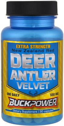 Natural Sport, Deer Antler Velvet, Extra Strength, 30 Capsules ,الرياضة، المكملات الغذائية، الغزلان قرن الوعل المخملية