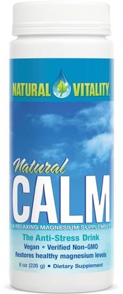 Natural Vitality, Natural Calm, The Anti-Stress Drink, Original (Unflavored), 8 oz (226 g) ,المكملات الغذائية، المعادن، المغنيسيوم، الهدوء الطبيعي