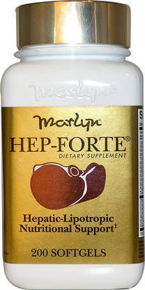 Naturally Vitamins, Marlyn, Hep-Forte, 200 Softgels ,والصحة، ودعم الكبد