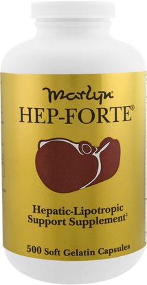 Naturally Vitamins, Marlyn, Hep-Forte, 500 Soft Gelatin Capsules ,والصحة، ودعم الكبد