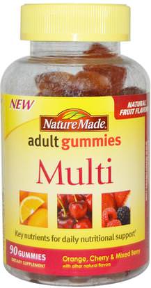Nature Made, Adult Gummies, Multi, 90 Gummies ,الفيتامينات، الفيتامينات المتعددة، غوميس الفيتامينات