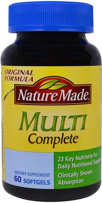 Nature Made, Multi Complete, 60 Softgels ,الفيتامينات، الفيتامينات