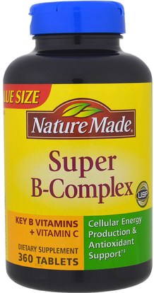Nature Made, Super-B Complex, 360 Tablets ,الفيتامينات، فيتامين ب المعقدة