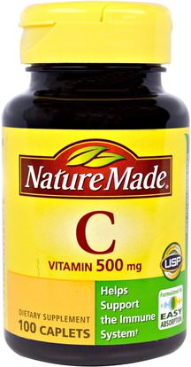 Nature Made, Vitamin C, 100 Caplets ,الفيتامينات، فيتامين ج