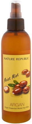 Nature Republic, Argan Essential Moist Hair Mist, 7.44 fl oz (220 ml) ,حمام، الجمال، دقة بالغة، فروة الرأس