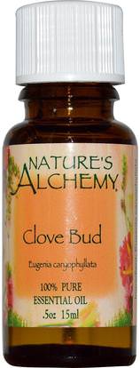 Natures Alchemy, Clove Bud, Essential Oil, 0.5 oz (15 ml) ,حمام، الجمال، الروائح الزيوت العطرية، زيت القرنفل