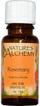 Natures Alchemy, Essential Oil, Rosemary, 0.5 oz (15 ml) ,حمام، الجمال، الزيوت العطرية الزيوت، روزماري النفط