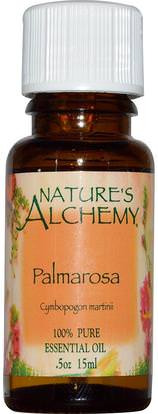 Natures Alchemy, Palmarosa, Essential Oil.5 oz (15 ml) ,حمام، الجمال، الزيوت العطرية الزيوت، بالماروزا النفط