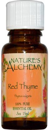 Natures Alchemy, Red Thyme, Essential Oil.5 oz (15 ml) ,حمام، الجمال، الزيوت العطرية الزيوت، زيت الزعتر