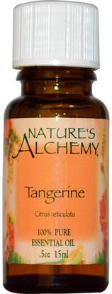 Natures Alchemy, Tangerine, Essential Oil.5 oz (15 ml) ,حمام، الجمال، الزيوت العطرية الزيوت، زيت اليوسفي
