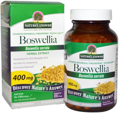 Natures Answer, Boswellia, 400 mg, 90 Vegetarian Capsules ,الصحة، الالتهاب، بوزويليا