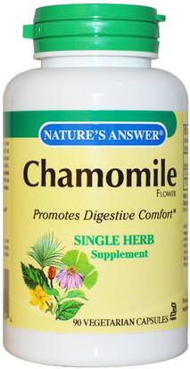 Natures Answer, Chamomile, 650 mg, 90 Veggie Caps ,الأعشاب، البابونج