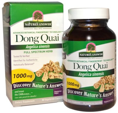 Natures Answer, Dong Quai, 1000 mg, 90 Vegetarian Capsules ,الصحة، انقطاع الطمث، دونغ كواي