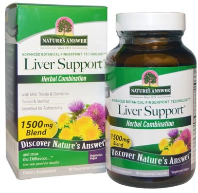 Natures Answer, Liver Support, 1500 mg, 90 Vegetarian Capsules ,والصحة، ودعم الكبد