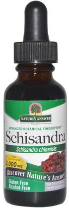 Natures Answer, Schisandra, Alcohol-Free, 2,000 mg, 1 fl oz (30 ml) ,الأعشاب، ششيزاندرا (سشيساندرا)