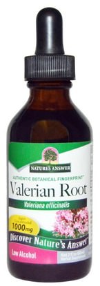Natures Answer, Valerian Root, Low Organic Alcohol, 1000 mg, 2 fl oz (60 ml) ,Herb-sa
