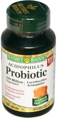 Natures Bounty, Acidophilus Probiotic, 120 Tablets ,المكملات الغذائية، البروبيوتيك
