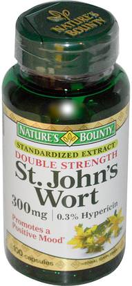 Natures Bounty, St. Johns Wort, 300 mg, 100 Capsules ,الأعشاب، الشارع. جونز، ورت