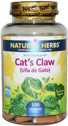 Natures Herbs, Cats Claw (Ua de Gato), 100 Capsules ,الأعشاب، القطط، مخلب، (وا، دي، غاتو)