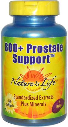 Natures Life, 800+ Prostate Support, 120 Softgels ,الصحة، الرجال، البروستاتا