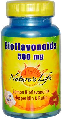 Natures Life, Bioflavonoids, 500 mg, 100 Tablets ,الفيتامينات، بيوفلافونويدس