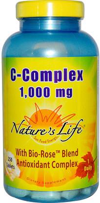Natures Life, C-Complex, 1,000 mg, 250 Tablets ,الفيتامينات، فيتامين ج المعقدة