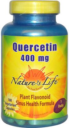 Natures Life, Quercetin, 400 mg, 100 Veggie Caps ,المكملات الغذائية، كيرسيتين