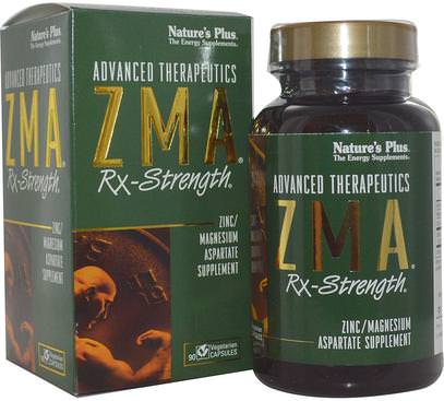 Natures Plus, Advanced Therapeutics, ZMA Rx-Strength, 90 Veggie Caps ,الرياضة، زما، الرجال