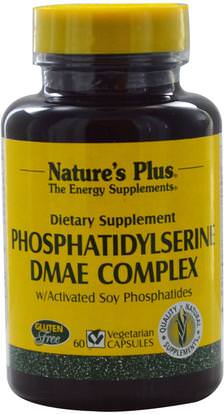 Natures Plus, Phosphatidylserine DMAE Complex, 60 Veggie Caps ,المكملات الغذائية، والأحماض الأمينية، دماي
