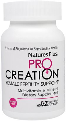 Natures Plus, ProCreation, Female Fertility Support, 60 Veggie Caps ,الفيتامينات، الصحة، نساء
