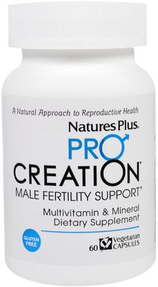 Natures Plus, Procreation, Male Fertility Support, 60 Veggie Caps ,الفيتامينات، الصحة، الرجال