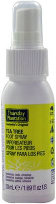 Natures Plus, Thursday Plantation, Tea Tree Foot Spray, 1.69 fl oz (50 ml) ,الصحة، الجلد، شجرة الشاي، منتجات شجرة الشاي، حمام، الجمال، قدم الرعاية القدم