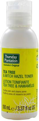 Natures Plus, Thursday Plantation, Tea Tree & Witch Hazel Toner, 3.37 fl oz (100 ml) ,الجمال، أحبار الوجه