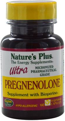 Natures Plus, Ultra Pregnenolone, 60 Veggie Caps ,المكملات الغذائية، بريغنينولون 50 ملغ