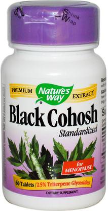Natures Way, Black Cohosh, Standardized, 60 Tablets ,المكملات الغذائية، والصحة، كوهوش السوداء