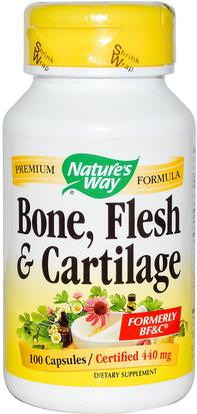 Natures Way, Bone, Flesh & Cartilage, 440 mg, 100 Capsules ,المكملات الغذائية، الأعشاب