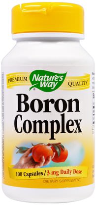 Natures Way, Boron Complex, 3 mg, 100 Capsules ,Herb-sa