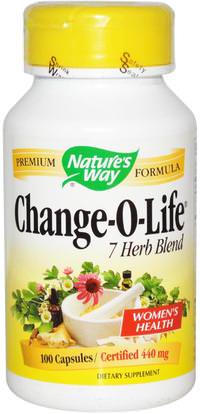 Natures Way, Change-O-Life, 7 Herb Blend, 440 mg, 100 Capsules ,المكملات الغذائية، الأعشاب
