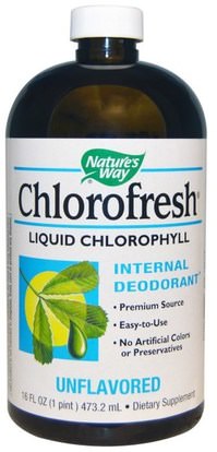Natures Way, Chlorofresh, Liquid Chlorophyll, Unflavored, 16 fl oz (473.2 ml) ,المكملات الغذائية، الكلوروفيل