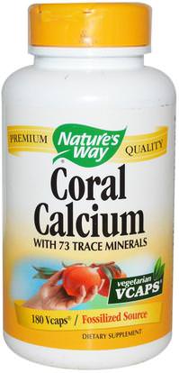 Natures Way, Coral Calcium, 180 Veggie Caps ,المكملات الغذائية، والمعادن، والكالسيوم