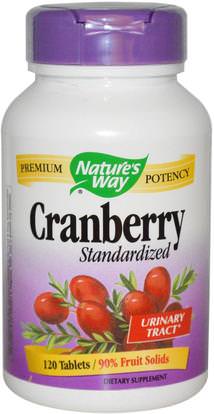 Natures Way, Cranberry, Standardized, 120 Tablets ,الصحة، المثانة