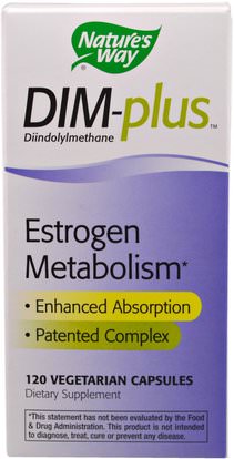 Natures Way, DIM-plus, Estrogen Metabolism, 120 Veggie Caps ,الصحة، المرأة