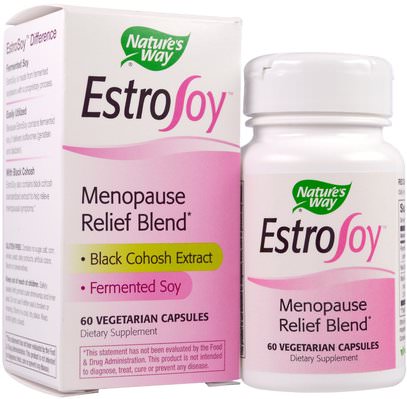 Natures Way, EstroSoy, Menopause Relief Blend, 60 Veggie Caps ,الصحة، المرأة