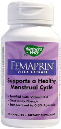 Natures Way, Femaprin, Vitex Extract, 60 Capsules ,الصحة، المرأة، متلازمة ما قبل الحيض