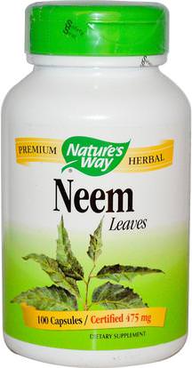 Natures Way, Neem, Leaves, 100 Capsules ,أعشاب