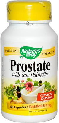 Natures Way, Prostate, With Saw Palmetto, 327 mg, 60 Capsules ,الصحة، الرجال