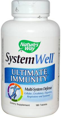 Natures Way, System Well, Ultimate Immunity, 180 Tablets ,والصحة، والانفلونزا الباردة والفيروسية، ونظام المناعة